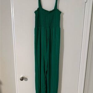 Isabel Maternity by Ingrid & Isabel Green Jumpsuit